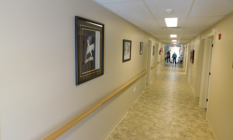 walkway hall at Nine Mile Villa