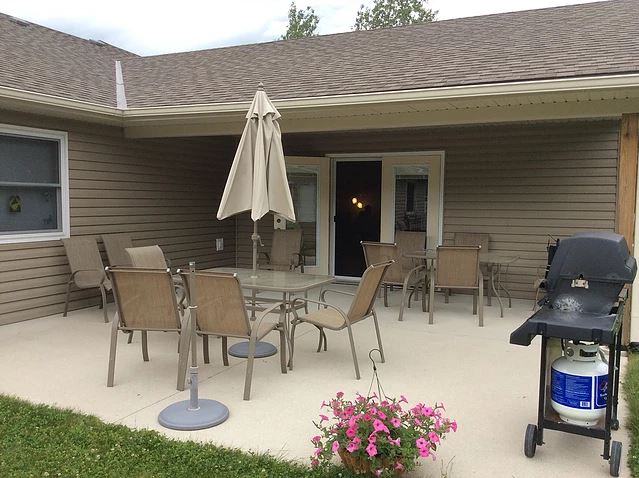 view of patio at Nine Mile Villa